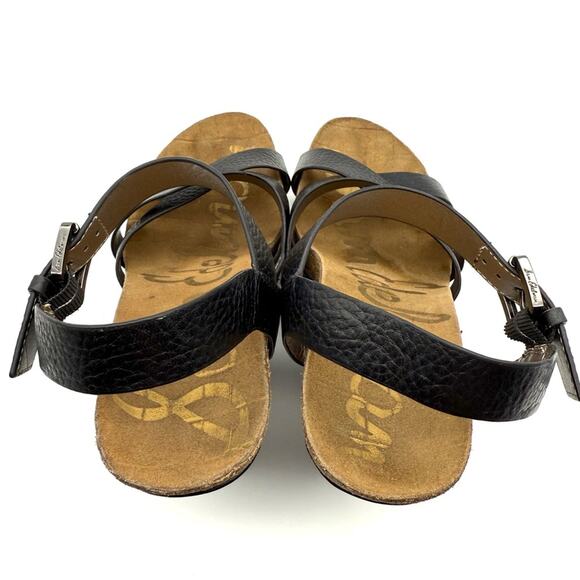 Sam Edelman Black Leather Nelson Wedge 8.5 - Picture 8 of 16